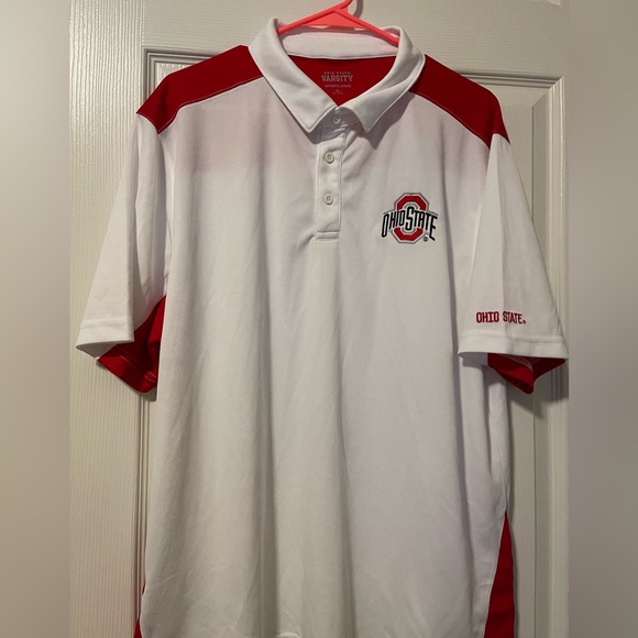 Ohio State Polo Shirt White Red Buckeyes Football Varsity Men’s Size XL NEW - Picture 3 of 10